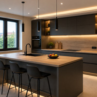 finitions cuisine clé sur porte